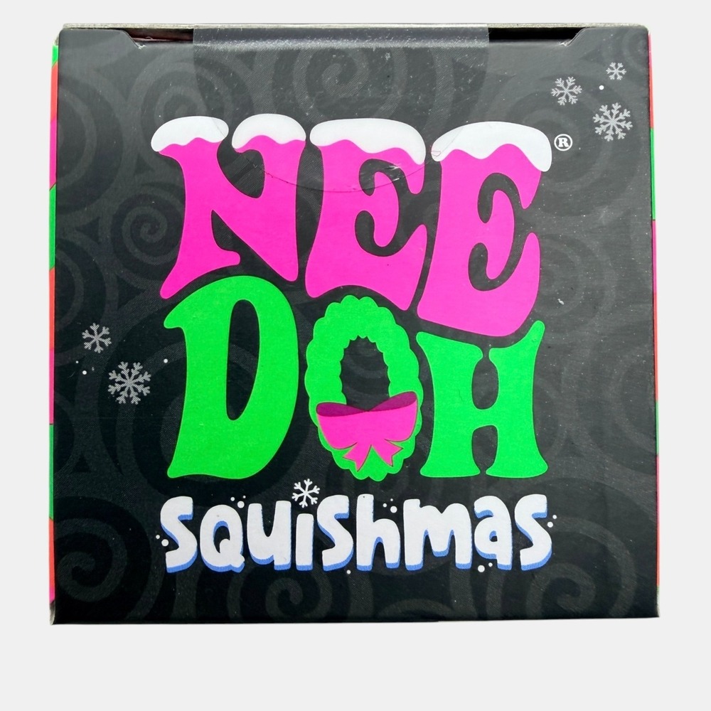 Nee Doh Ginger Glowman Green Scarf Pink Hat Squeeze Ball, RARE! NIB ~ AUTHENTIC! - Picture 5 of 6